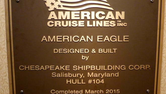 The American Eagle was built by the Chesapeake Shipbuilding Corporation of Salisbury, Maryland.