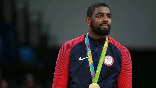 2016: USA guard Kyrie Irving after winning the gold medal.