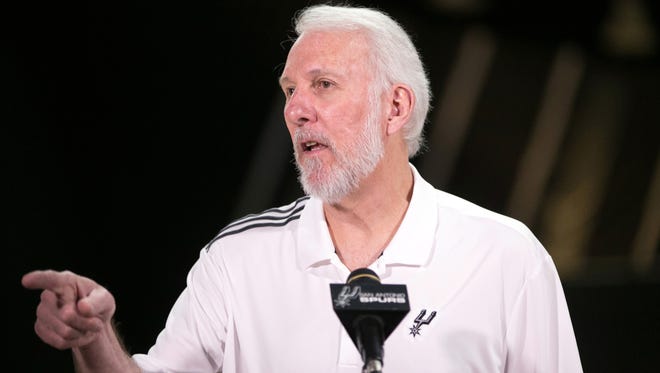 San Antonio Spurs coach Gregg Popovich said he would never tell a player how to think.
