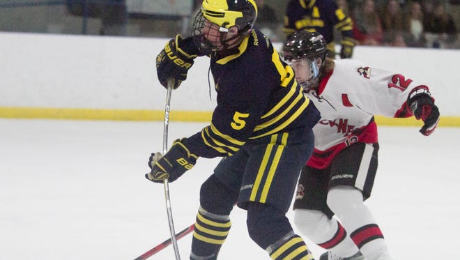 Hartland's Jed Pietila had four goals in an 8-0 victory over Grand Blanc.