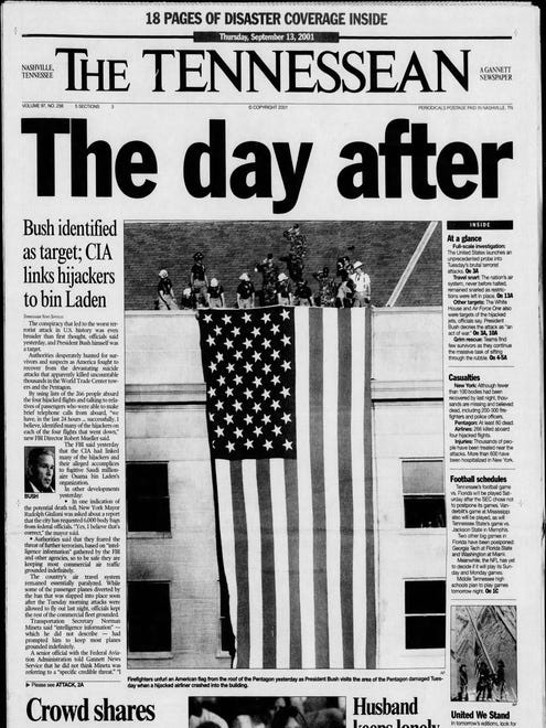 The Tennessean from Sept. 13, 2001.