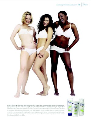 An ad from the Dove Campaign for Real Beauty