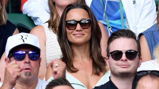 Pippa Middleton attends day seven at Wimbledon.