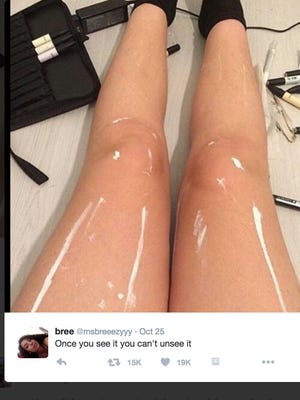 Are these legs shiny or covered in white paint?