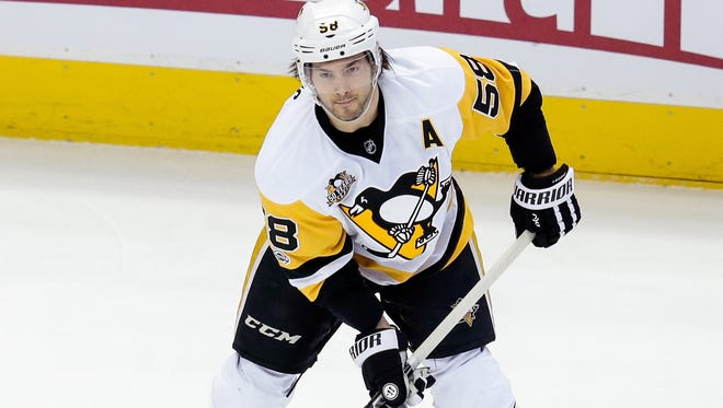 Pittsburgh Penguins defenseman Kris Letang played 41 games this season.