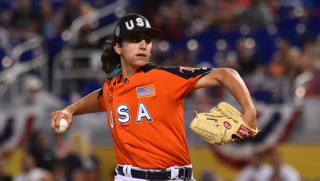 Brent Honeywell, who has a screwball among his repertoire, was MVP of the Futures Game after tossing two scoreless innings and getting the win.