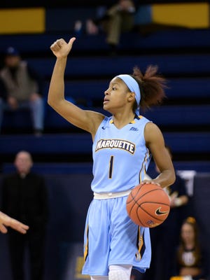 Marquette guard Danielle King directs the offense.