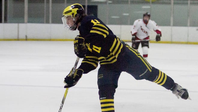 Gabe Anderson was one of 11 Hartland players to score a goal in a 16-0 rout of Pinckney.
