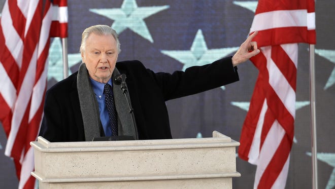 Jon Voight waves as he appears during the pre-Inaugural 'Make America Great Again! Welcome Celebration.'