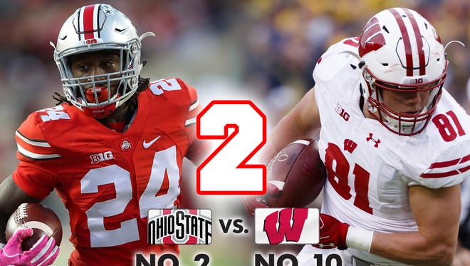 2. No. 2 Ohio State at No. 10 Wisconsin (Saturday at 8 p.m.  ET, ABC)