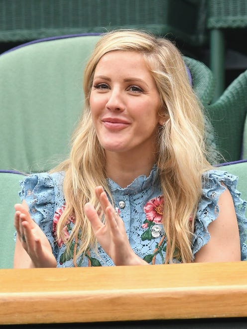 Singer Ellie Goulding attends day eight.