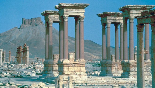 This 2001 photo shows some of the ancient ruins at Palmyra, Syria.