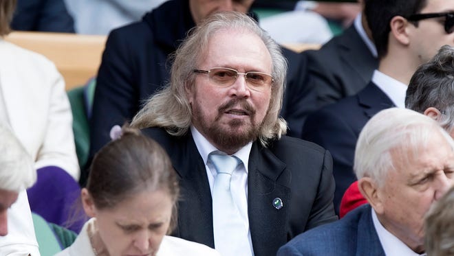 Barry Gibb in attendance in the Royal Box for the Marin Cilic-Sam Querrey semifinal match.