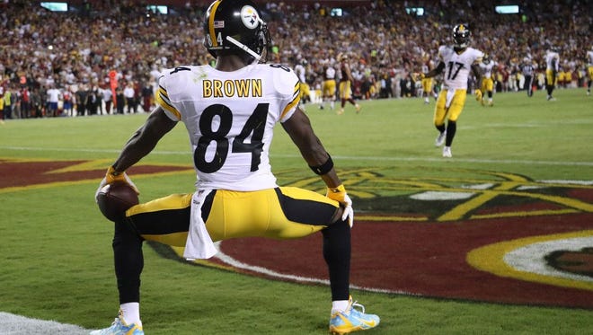 Antonio Brown was flagged in Week 1 last season for twerking after making a touchdown catch against the Redskins.