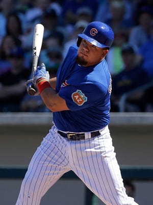 Cubs' Kyle Schwarber had been sidelined all season with a torn left ACL.