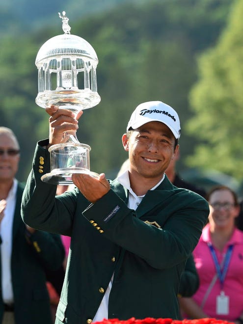 Xander Schauffele won The Greenbrier Classic at The Old White TPC in West Virginia.