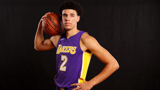 Lonzo Ball of the Los Angeles Lakers.
