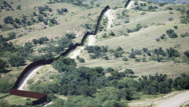 Border fence in Nogales, Arizona.