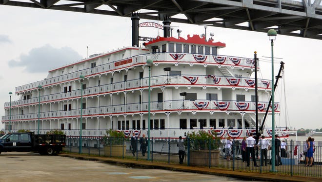 Introduced in 2015, American Cruise Line's 305-by-53-foot,150-guest American
Eagle is the line's second Mississippi River cruise ship, following the similar, 2012-built Queen Of The Mississippi.