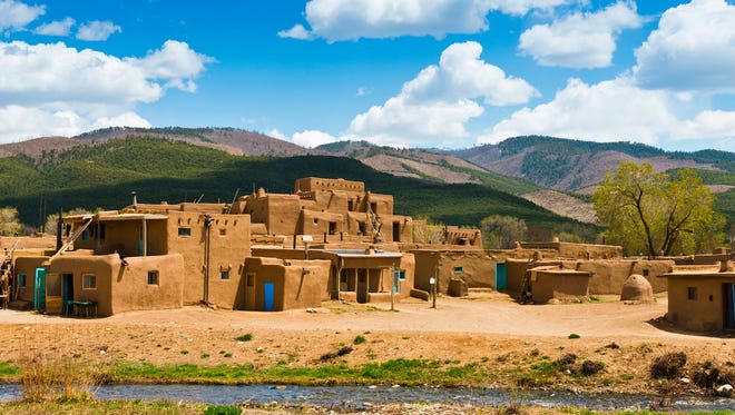 New Mexico: Taos Pueblo
Price: $16
Location: Northern New Mexico
In New Mexico, one of the coolest things to do is visit Taos Pueblo. One of America's few ancient landmarks, the site features structures built from mud and straw by Tiwa-speaking Native Americans more than a 1,000 years ago.