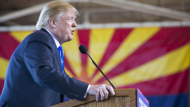 President Donald Trump's trip to Arizona on Tuesday will be his first visit to the state as president.