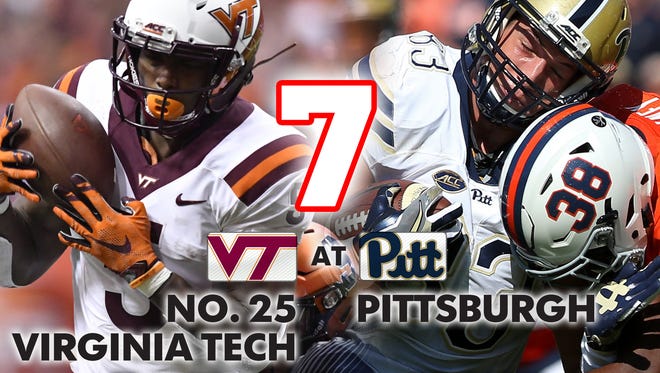 7. No. 25 Virginia Tech at Pittsburgh (Thursday at 7 p.m. ET, ESPN)