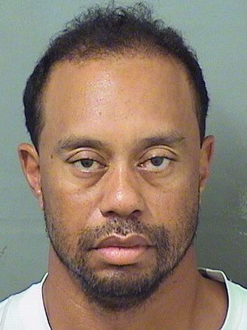 Tiger Woods' mugshot after his DUI arrest.