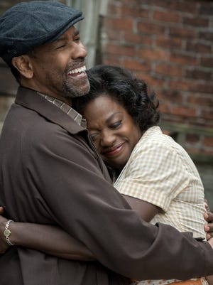 Oscar nominees Denzel Washington and Viola Davis play Troy and Rose Maxson in 'Fences.'