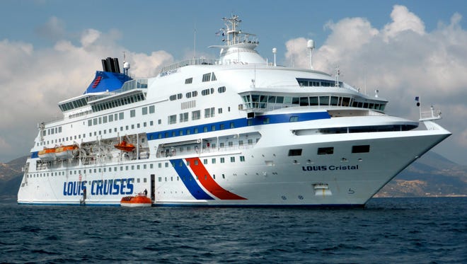 The 25,000 gross ton, 960-guest Cristal is operated by the Celestyal Cruises division of Cyprus-based Louis Cruise Line.  Over the years, this interesting vessel has transitioned from hard-working Baltic ferry to full time cruise ship.