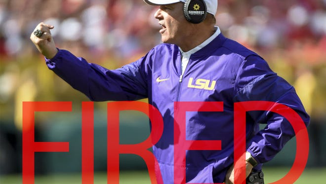 Les Miles was fired by LSU on Sept. 25 after a 2-2 start to the season. Miles went 114-34 and won a national championship in 11-plus seasons at the school.