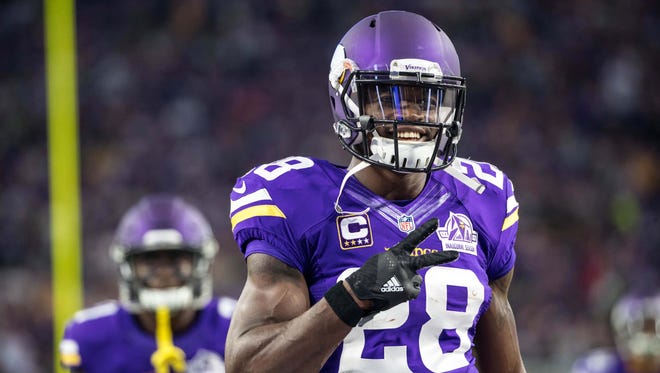 Adrian Peterson played in three games last season, rushing for 72 yards on 37 carries.