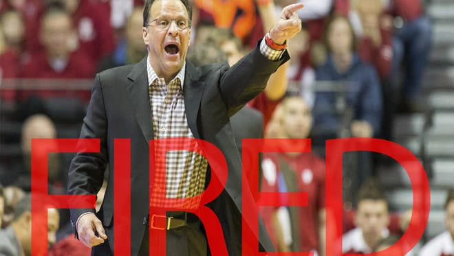 Tom Crean was fired by Indiana after going 166-135 with four NCAA tournament appearances in nine seasons.