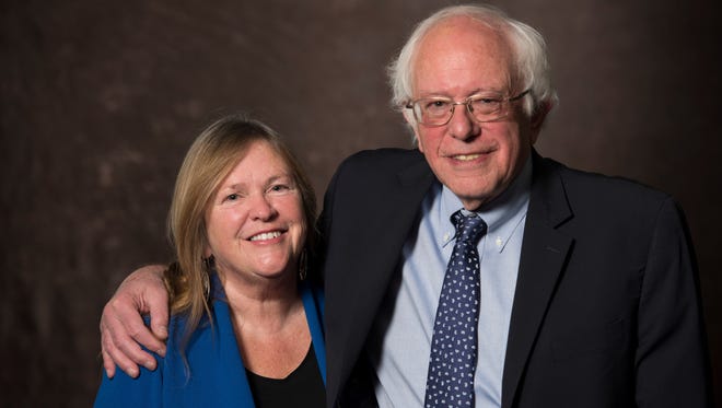 Sen. Bernie Sanders, I-Vt., with his wife Jane Sanders after taping of Capital Download on Nov. 13, 206.