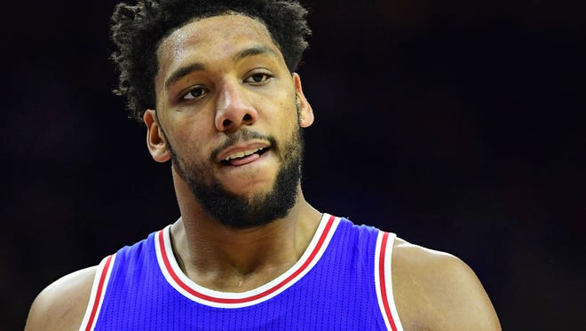 Jahlil Okafor (8) could be moved from Philadelphia to New Orleans.