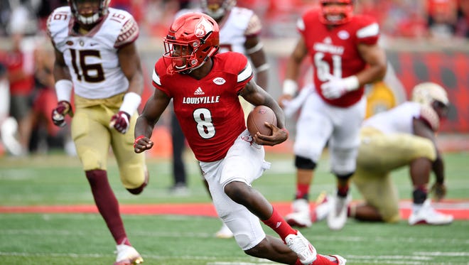 Lamar Jackson continues to pile up yards and touchdowns for Louisville.