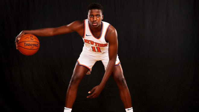 Frank Ntilikina of the New York Knicks.