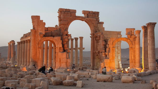 A photo from 2010  shows a general view of the ancient city of Palmyra in central Syria.