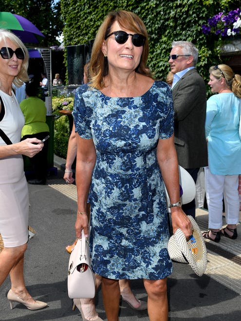 Carole Middleton at the All England Lawn Tennis and Croquet Club.