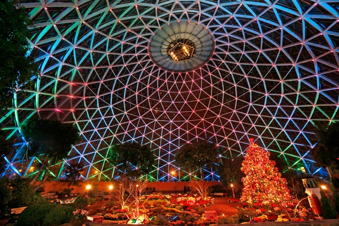 In 2009, the Mitchell Park Conservatory Domes featured "A Children's Holiday," show that made use of their new lighting.