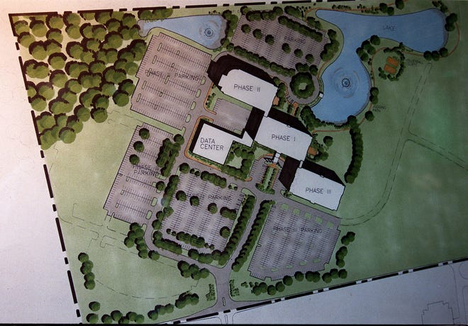 10-13-95: Architect's rendering of new CompuServe facilities in Hilliard.