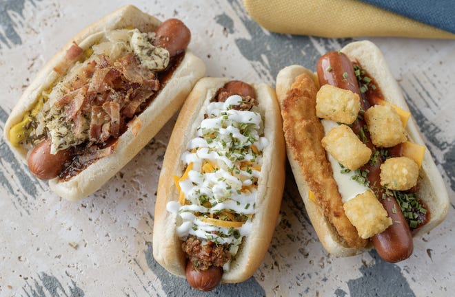 Expect new twists on classic stadium hot dogs this Brewers season. Options include the Dog of the North, the Chili cheese dog and Dog Gone Fowl.